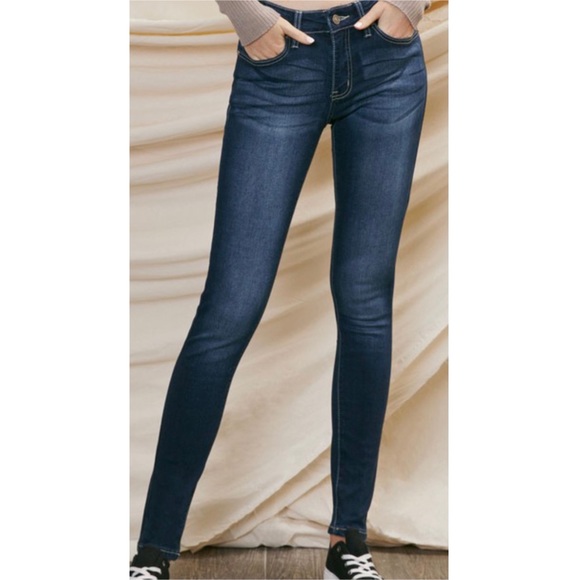 Kan Can Dark Wash Skinny - Picture 1 of 1